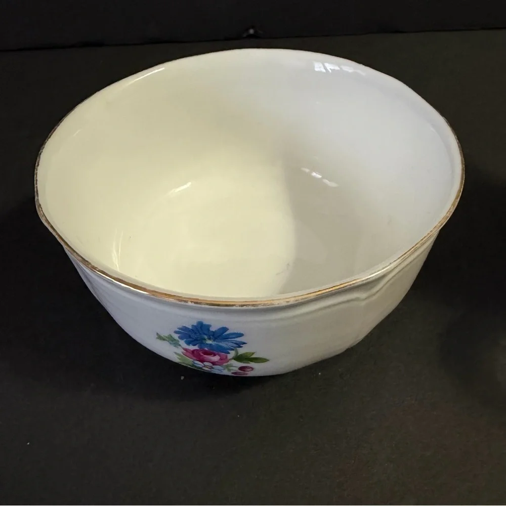 Shelton Creamer & Open Sugar Bowl Japan White Porcelain Romantic Floral White